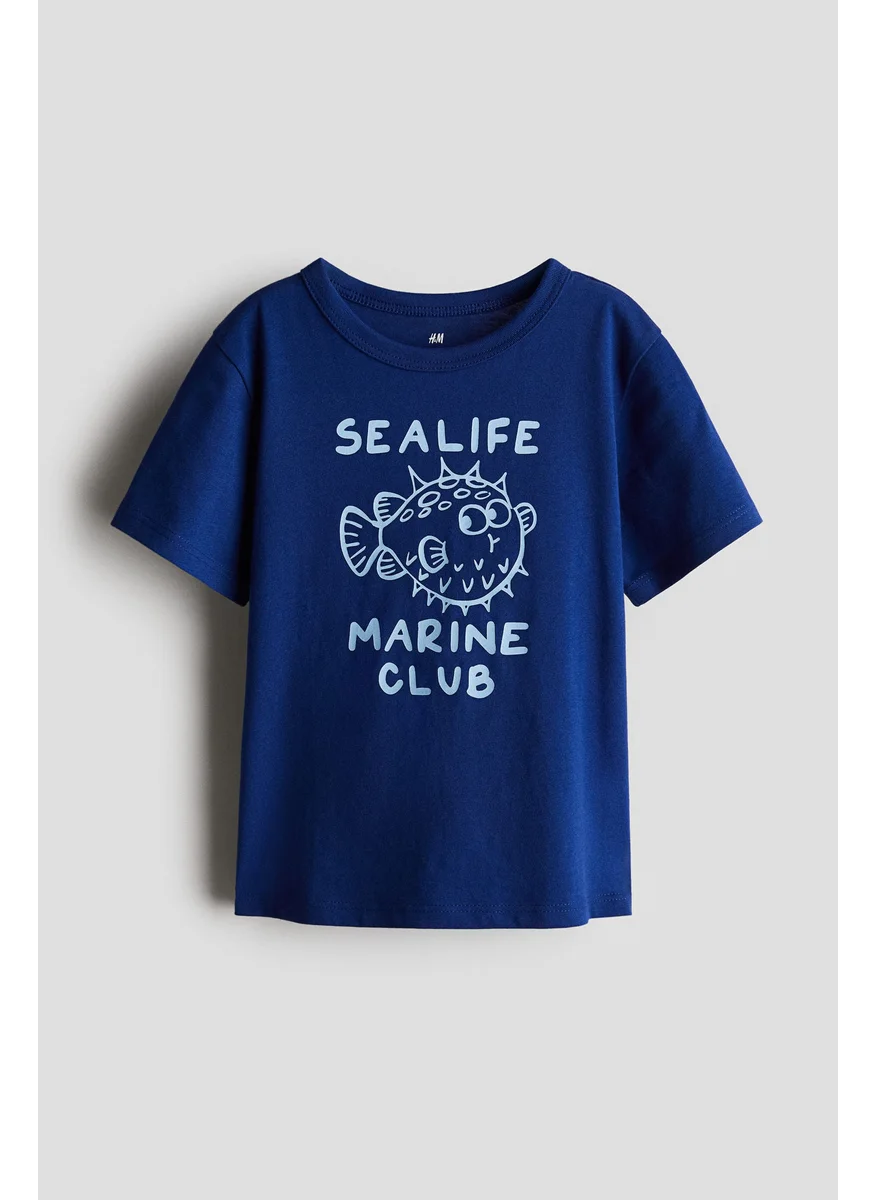 H&M Printed Cotton T-Shirt