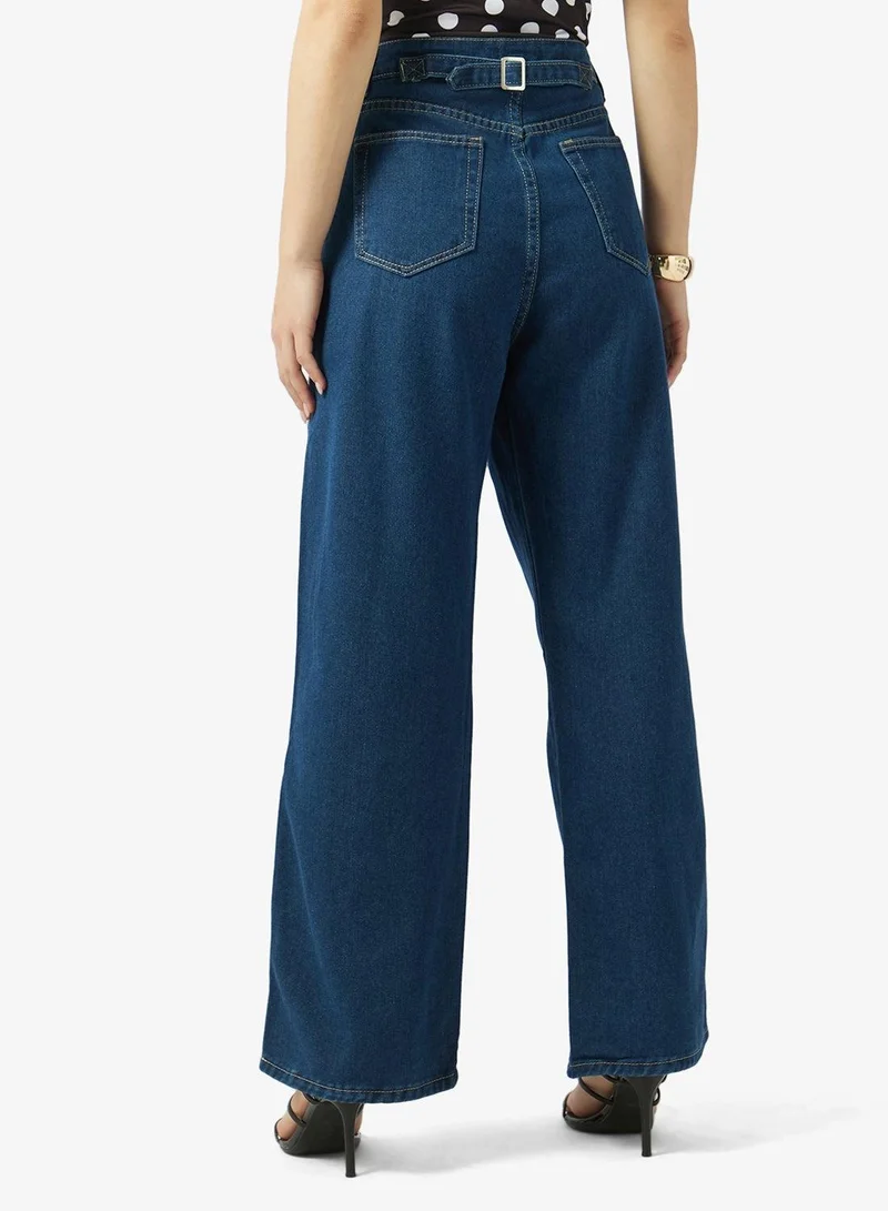 Ginger  Low Rise Wide Leg Jeans for Women | Best Price UAE