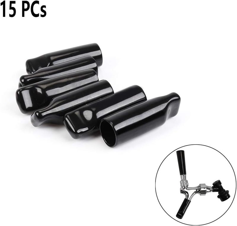 LEGERM 15 Beer Tap Cover Keg Cap Rubber Draft Faucet Soother Nipple Sanitary Covers - Image 2