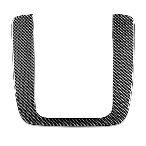 PJFUS Real Premium Black Carbon Fiber Sticker Car Central A/C Control Panel U Type Frame Trim Set Compatible with Chevrolet Avalanche/Silverado LTZ 2007-2013 Auto Interior Decoration Accessories - Image 5