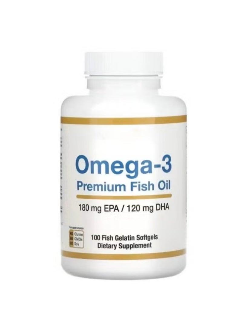 CALIFORNIA GOLD Premium Omega 3 Fish Oil 100 Fish Gelatin Softgels  - Image 4