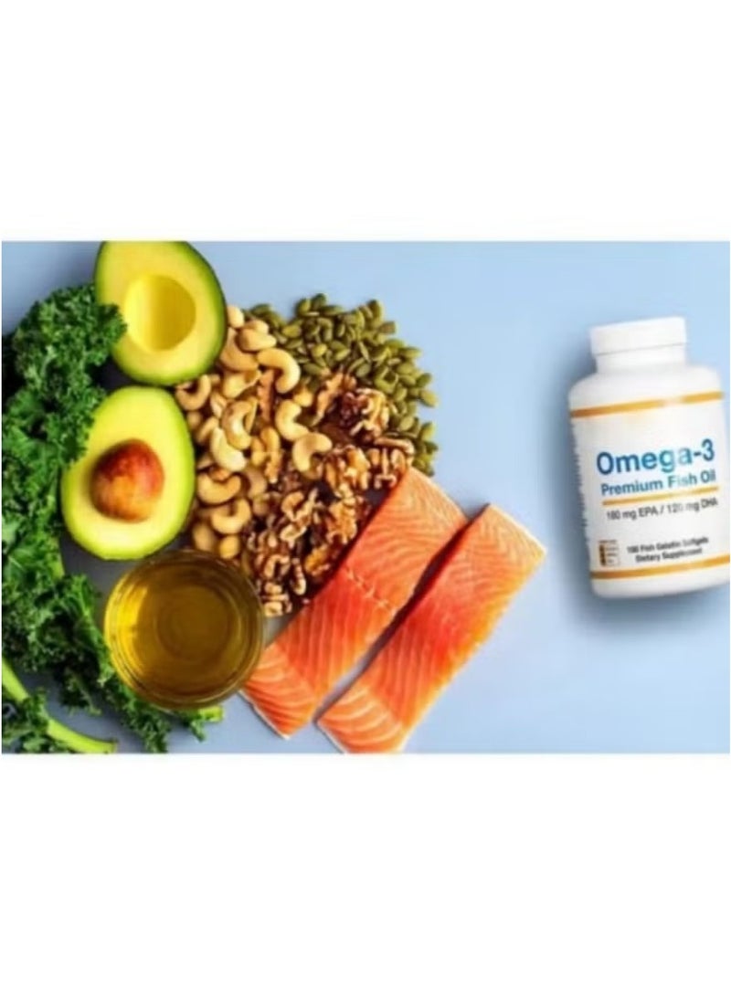 CALIFORNIA GOLD Premium Omega 3 Fish Oil 100 Fish Gelatin Softgels  - Image 2