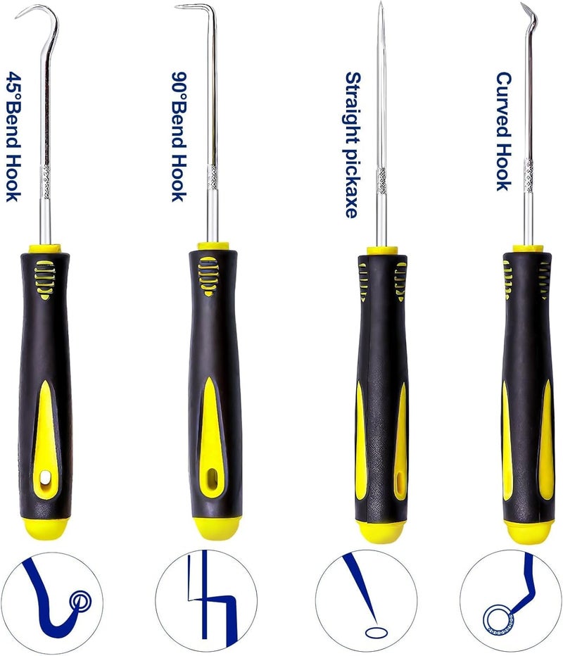 Novstuf 8-Piece Precision Pick and Hook Tool Set for Automotive and Engineering - Image 2
