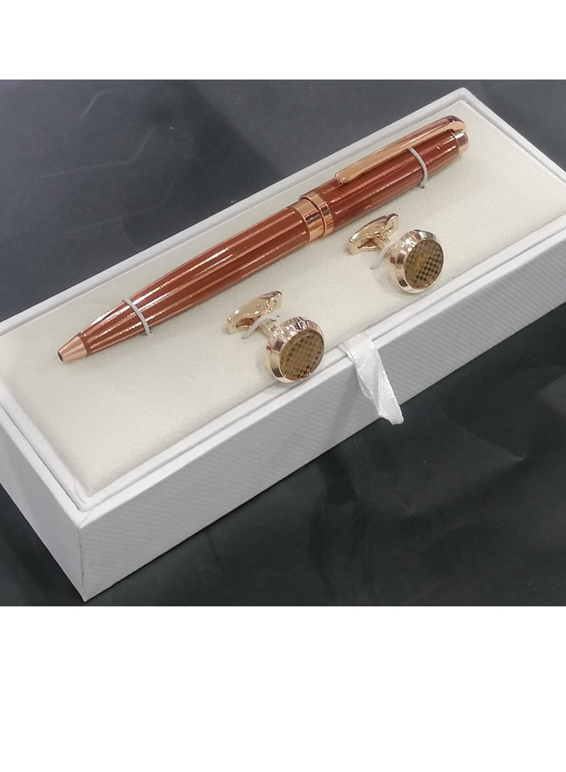 A -class pen and cufflink set for men