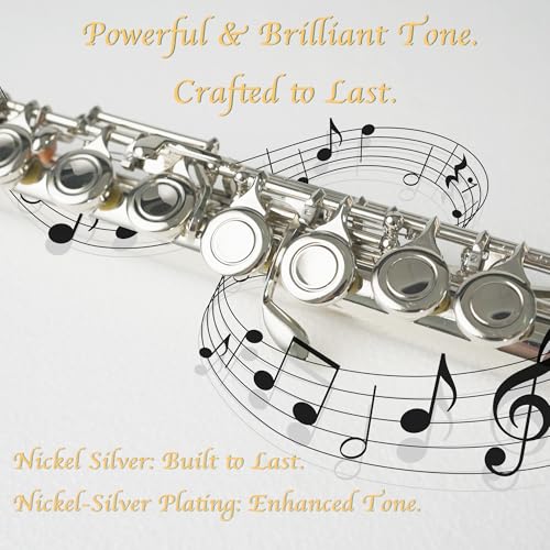 BAHAMUT 16keys Flute, C Foot Beginner Flauta with Closed Hole, Offset G, Split E - Flute Instrument for Beginners - Image 4