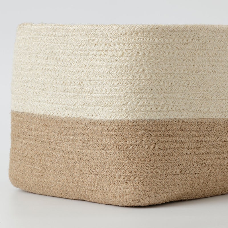 Baitique Handwoven Jute Storage Basket, Natural, 25x20x20 cm - Image 4