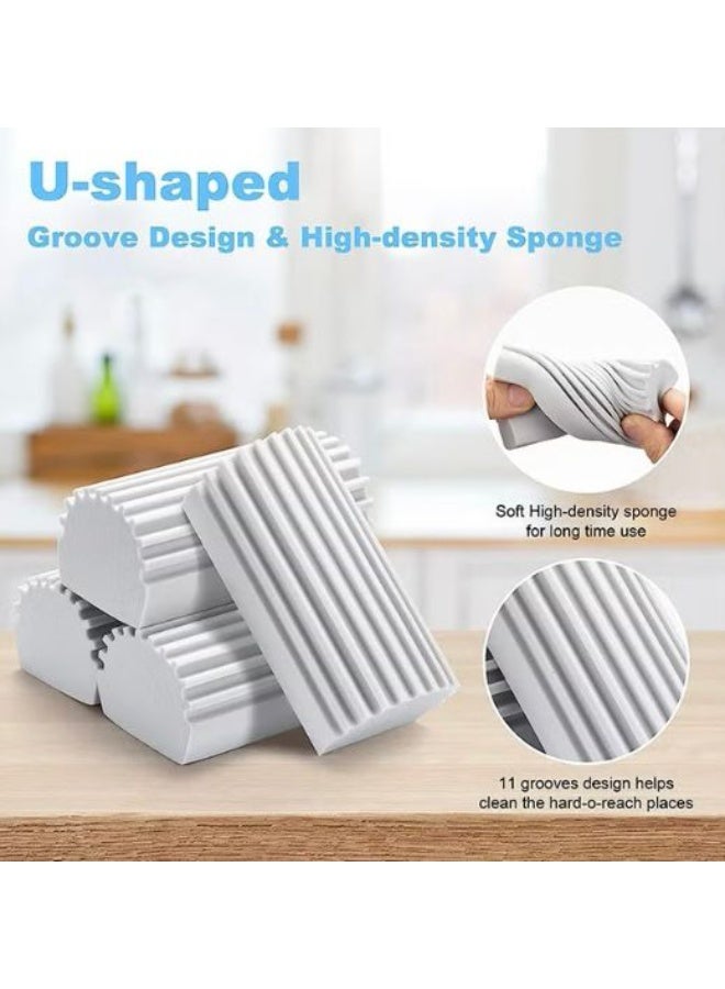 2 Pieces Sponge Duster for Cleaning | Magic Eraser Sponge Set | Multi-Purpose Grey Cleaning Pads for Home, Kitchen, Blinds & Mirrors (Durable & Reusable) - Image 5