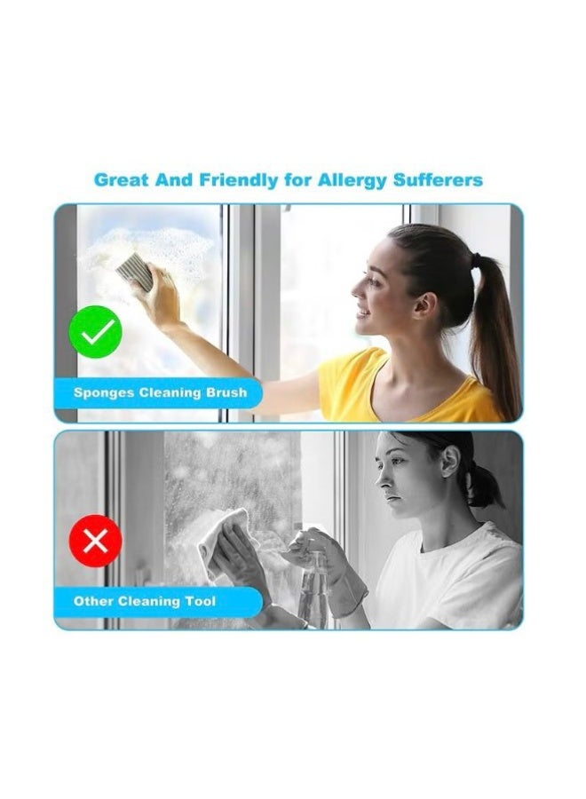 2 Pieces Sponge Duster for Cleaning | Magic Eraser Sponge Set | Multi-Purpose Grey Cleaning Pads for Home, Kitchen, Blinds & Mirrors (Durable & Reusable) - Image 3