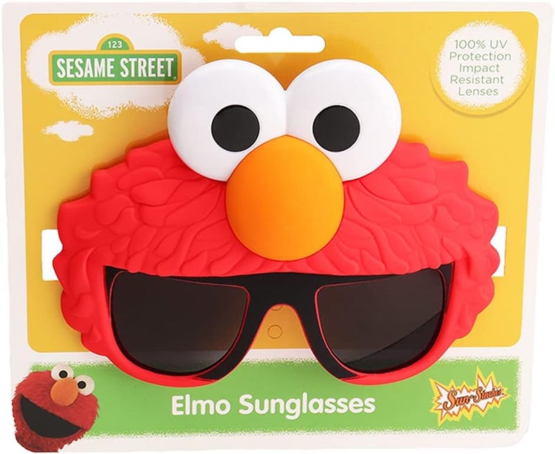 Sun-Staches Sesame Street Official Sunglasses | Cookie Monster, Elmo or Abby | One Size Fits Most Kids - Image 3