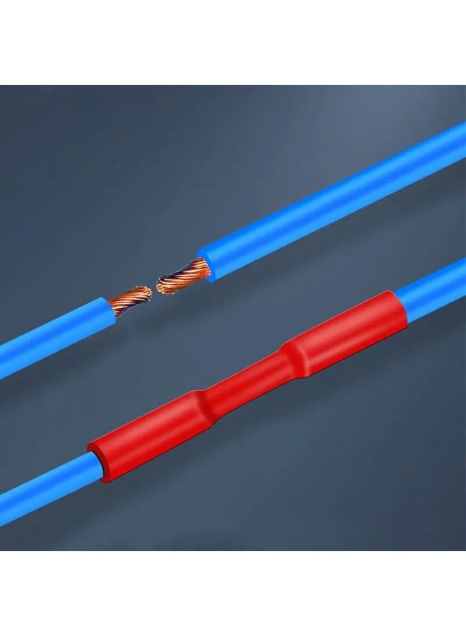 158pcs Heat Shrink Tubing Insulation Shrinkable Tube Assortment Electronic Polyolefin Ratio 2:1 Wrap Wire Cable Sleeve Kit (Red-Black-Clear) - Image 5
