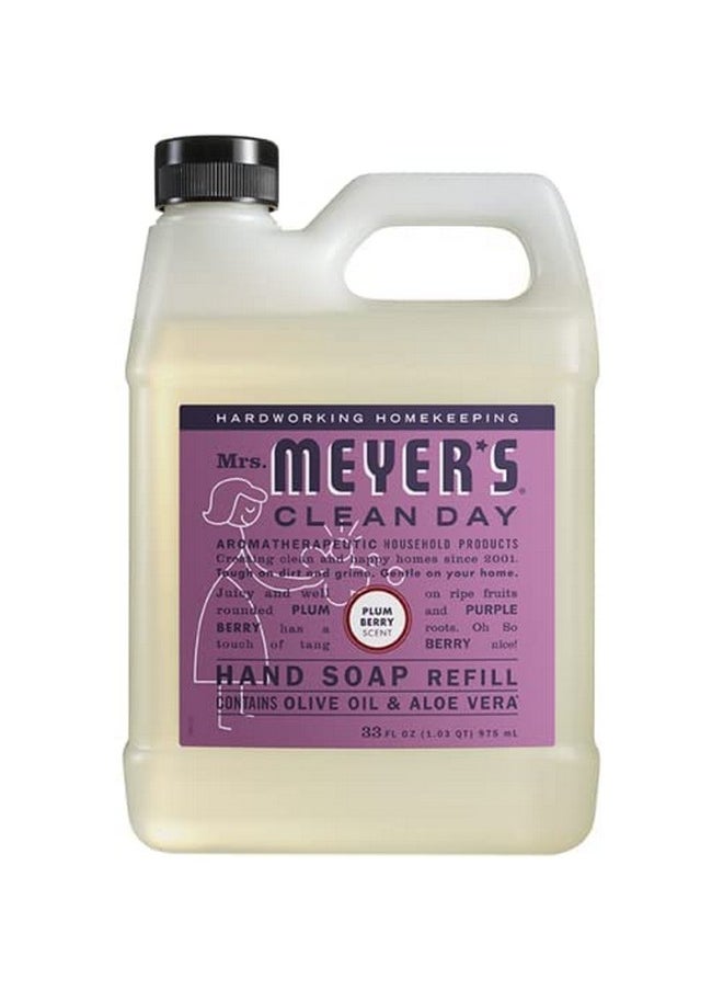 Mrs. Meyer's Clean Day MRS. MEYER'S CLEAN DAY Plum Berry Liquid Hand Soap Refill Scent 33 fl oz. (Pack of 2)  - Image 2