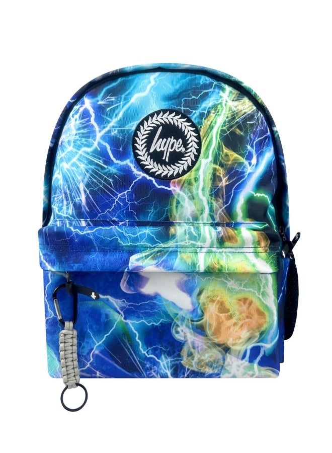 JUST HYPE Iconic Backpack- Multi Lightning Storm - Image 1