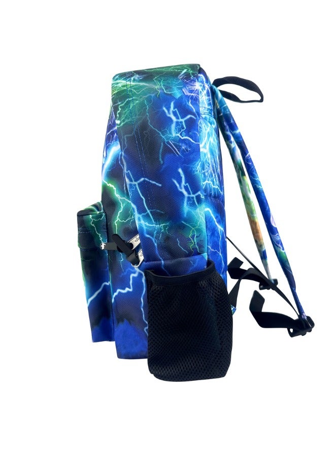 JUST HYPE Iconic Backpack- Multi Lightning Storm - Image 3