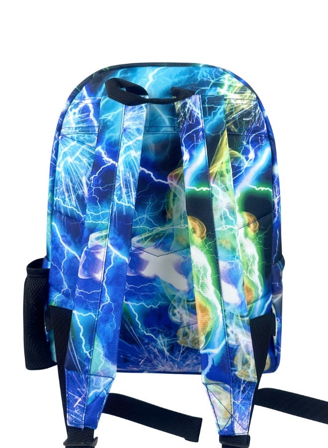 JUST HYPE Iconic Backpack- Multi Lightning Storm - Image 4