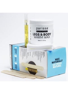parissa Legs & Body Warm Wax Kit Salonstyle Microwavable Formula For Coarse Hair Removal On Face Or Body Athome Waxing Kit  - Image 5