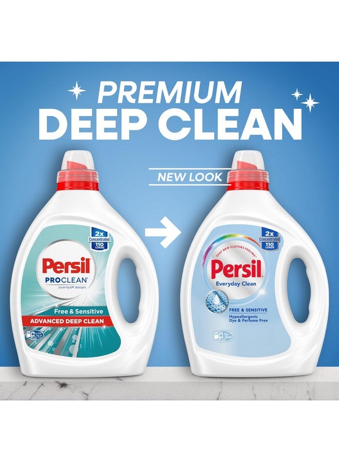 Persil Free & Sensitive Liquid Laundry Detergent, Unscented and Hypoallergenic for Sensitive Skin, 2X Concentrated, 82.5 fl oz, 110 Loads - Image 2