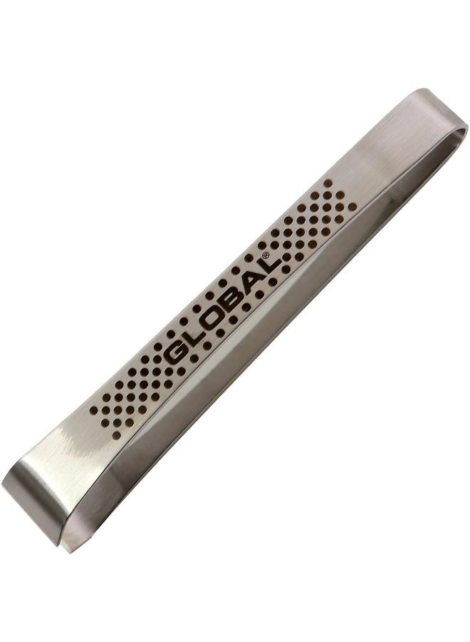 Global GS-20/B - 4 1/2 inch Fish Bone Tweezers with Dots - Image 1