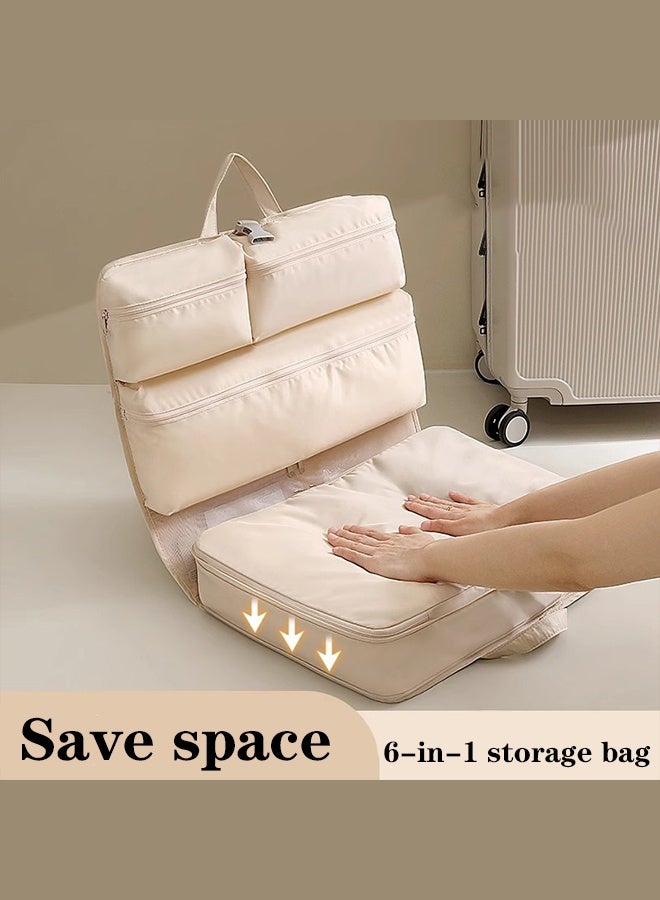 MANBO 6-in-1 Compression Storage Bag, Portable Travel Organizer for Clothes & Underwear, Foldable & Hanging Storage Pouch - Image 3