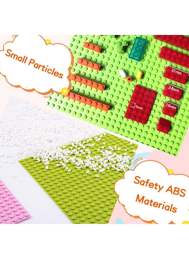 EKIND EKIND Classic Building Brick Plates, 10 inch x 10 inch Base Plates for Toy Bricks, STEM Activities & Display Table (4 Pack, White)  - Image 3