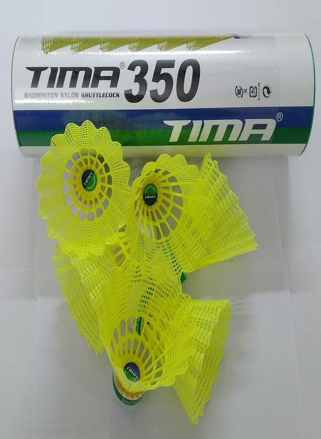 Tima Nylon Shuttlecock for Boys and Girls Pack of 6 Green - Image 3