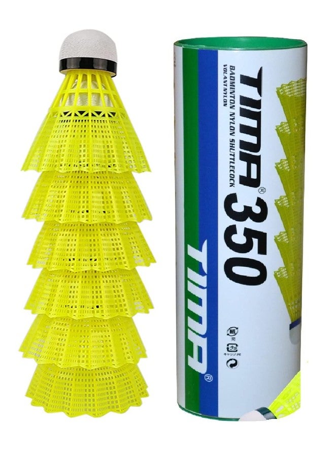 Tima Nylon Shuttlecock for Boys and Girls Pack of 6 Green - Image 1