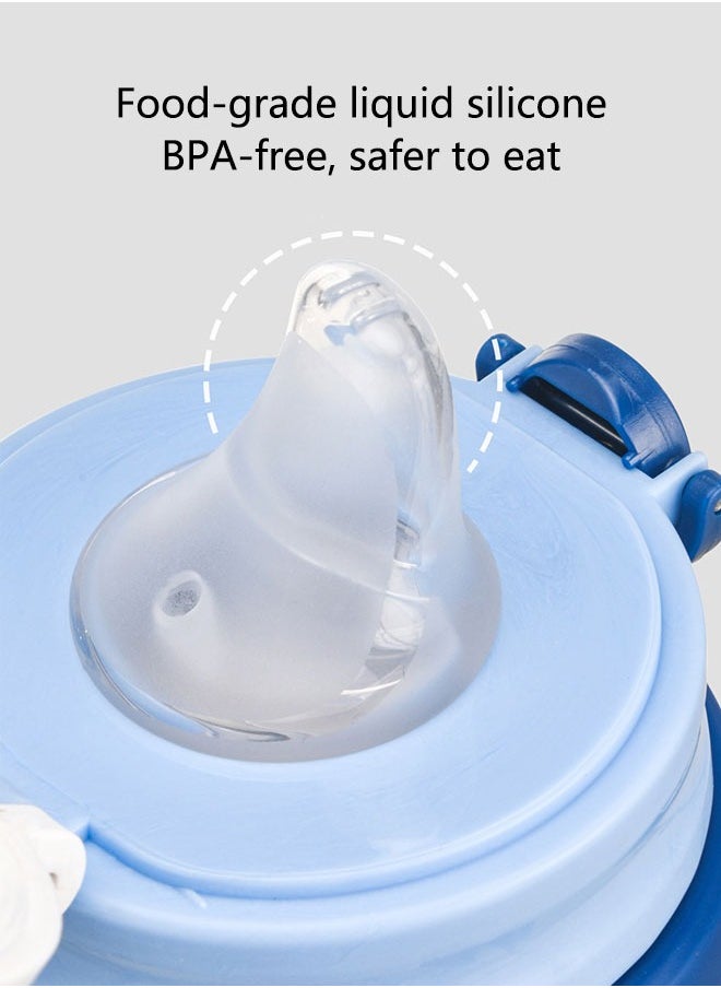 Super ZYouth Baby Sippy Cups with Straw, Baby Water Bottle with Shoulder Strap, Training Cup with Handles for Toddlers, Boys and Girls  - Image 3