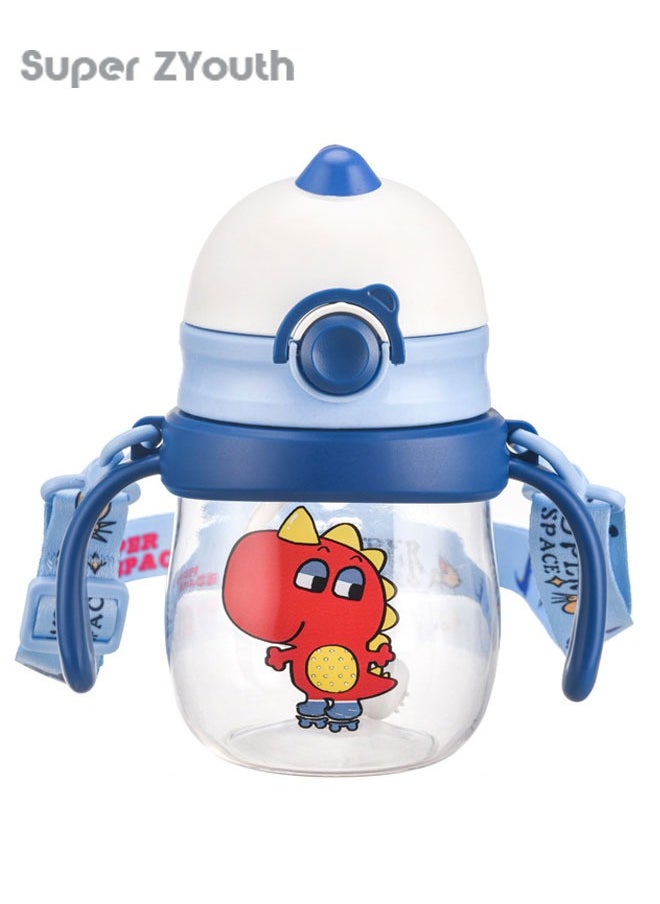 Super ZYouth Baby Sippy Cups with Straw, Baby Water Bottle with Shoulder Strap, Training Cup with Handles for Toddlers, Boys and Girls  - Image 1