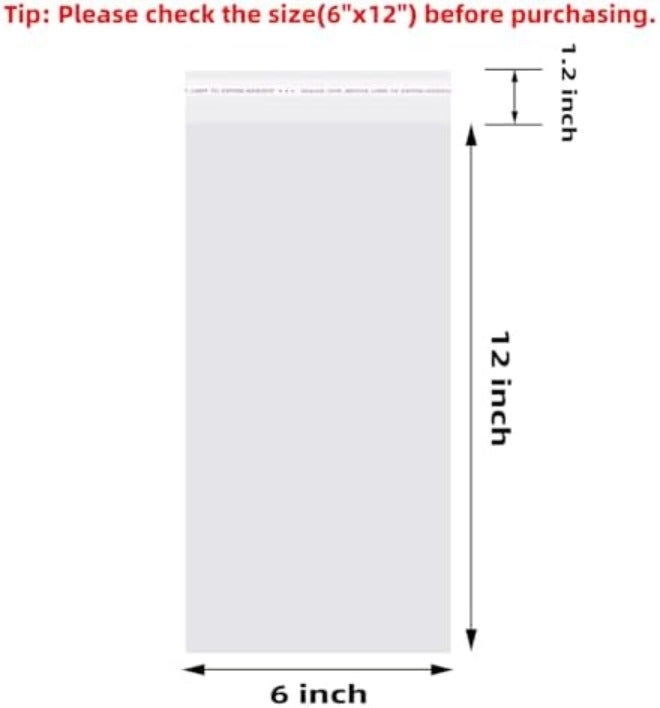 Morepack Clear Self Sealing Cellophane Bags,4x6 Inches 200 Pcs Cookie Bags Resealable Cellophane Bag for Packaging Cookies,Gifts,Favors,  Products,Candy - Image 4