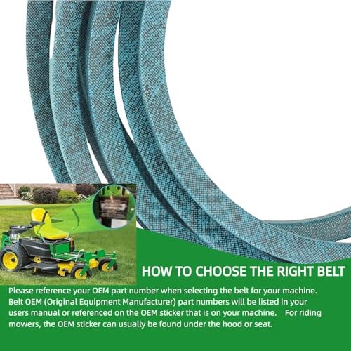 C-YONG 1/2" X106" 46 Inch Deck Belt for Craftsman Husqvarna 584453101 532405143 7133156 2246LS 2346XLS YTH20K46 YTH2146XP and YTH2246, Craftsman 7133156 - Image 5