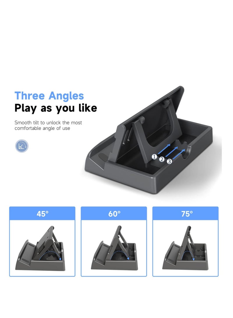 Captaintech Stand Base for Valve Steam Deck, 3 Angle Level Adjustable Holder Stand, Portable Foldable Non-Slip Bracket for Steam Deck Accessories / Switch / Switch Lite / Switch OLED / Tablets and Smartphones - Image 5