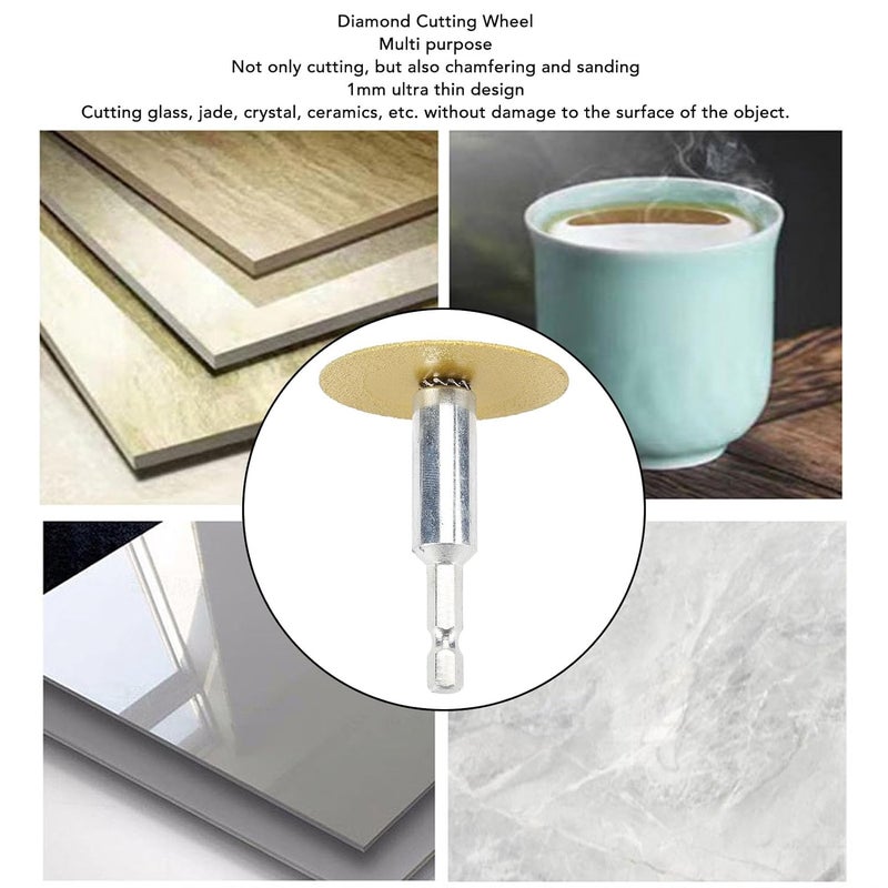 9 Piece Diamond Cutting Wheel Set 6cm Ultra Thin Carbon Steel Blade For PVC Pipe - Image 5