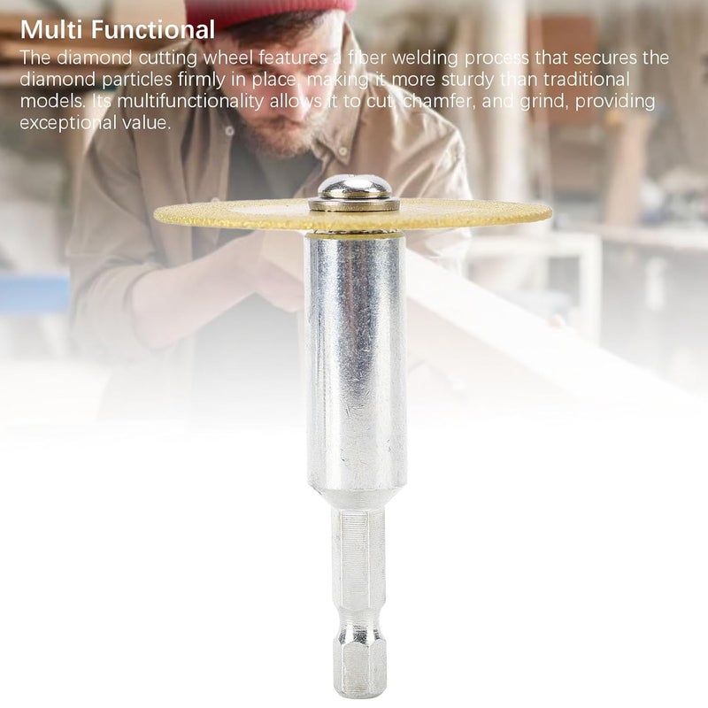 9 Piece Diamond Cutting Wheel Set 6cm Ultra Thin Carbon Steel Blade For PVC Pipe - Image 4