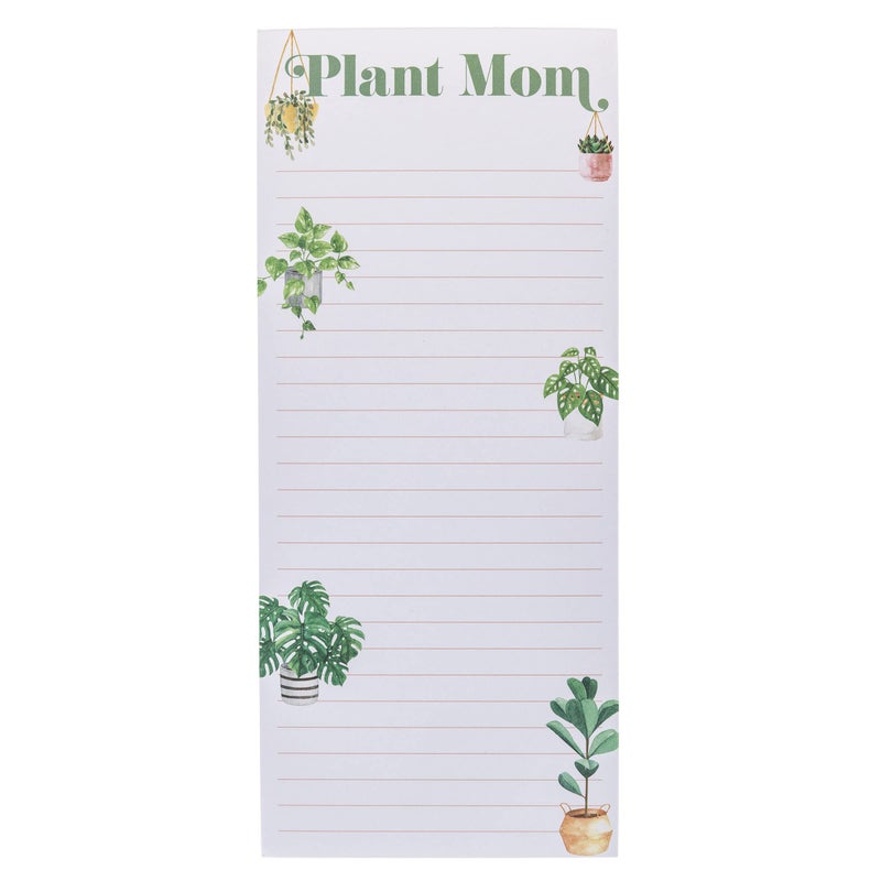 Graphique â€œPlant Momâ€ Magnetic Notepad | 100 Tear-Away Sheets | Grocery, Shopping, To-Do List | Magnetic Writing Pad for Fridge, Kitchen, Office | Lined Paper | Great Gift | 4â€ x 9.25â€ - Image 1