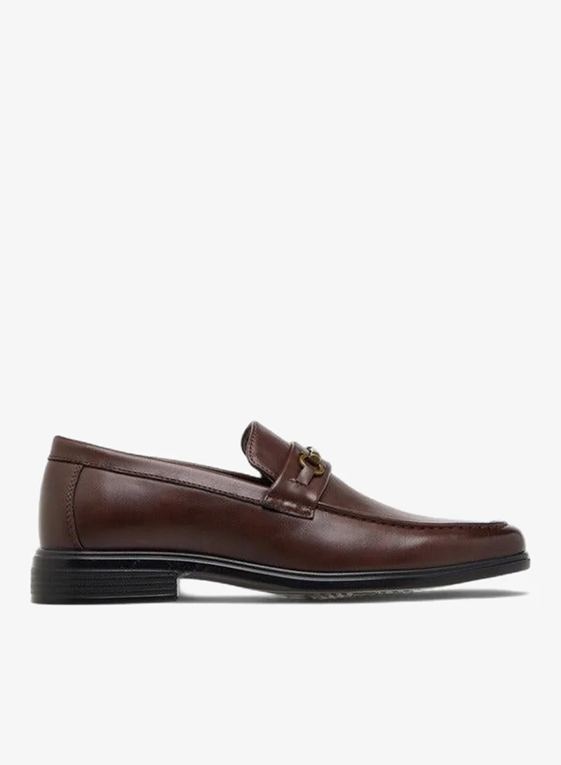 LBL by Shoexpress BROWN Metal Accent Slip-On Loafers for Men | Best Price UAE