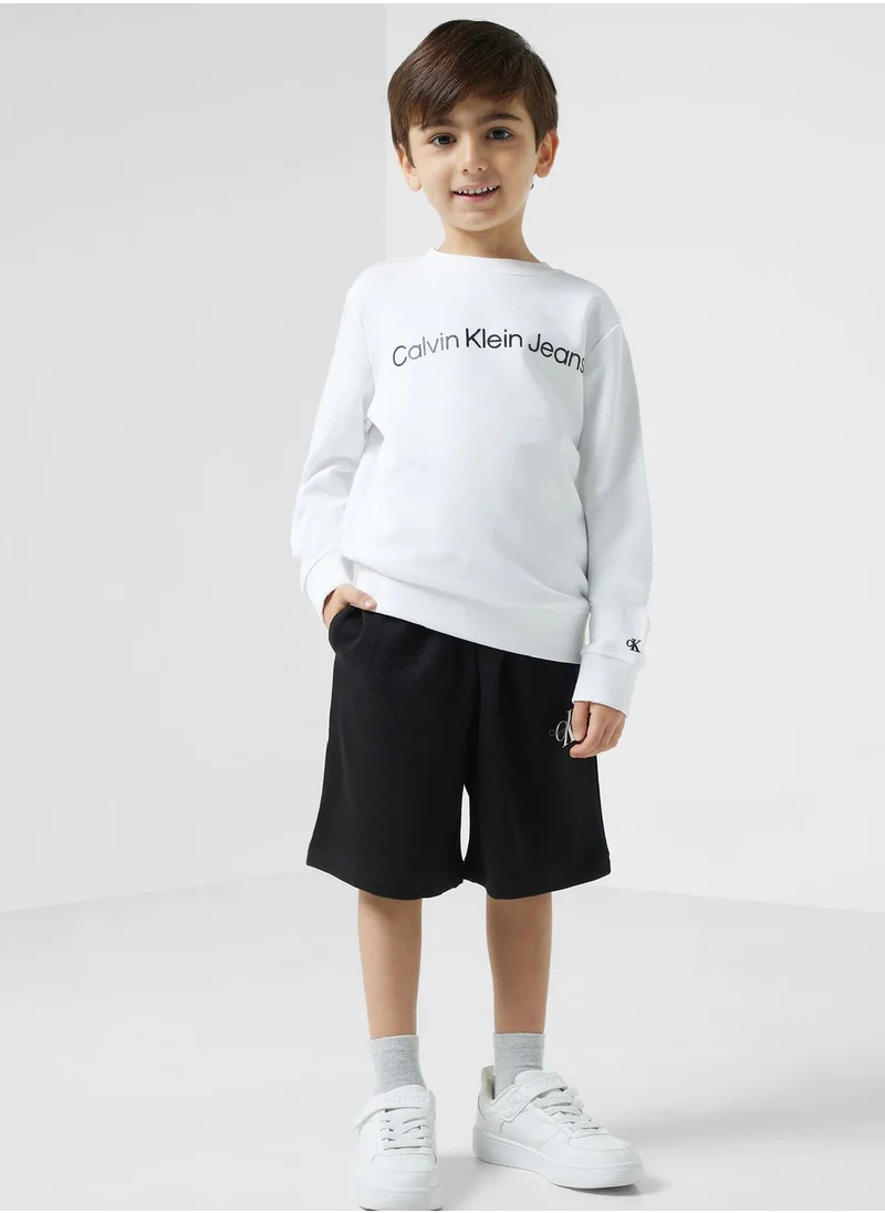 Calvin Klein Jeans Youth Monogram Shorts