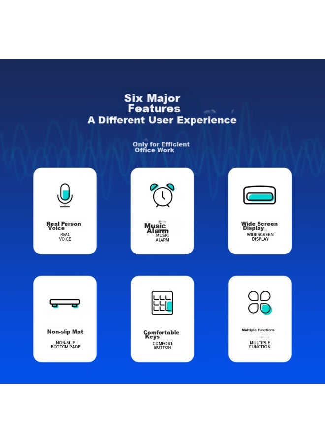 ديلي Deli 12-digit حاسبة صوتية عالمية، حاسبة مكتبية صوتية، حساب ذهني للطلاب/المكتب، أسود 837y، إصدارات جديدة وقديمة مختلطة - Image 1