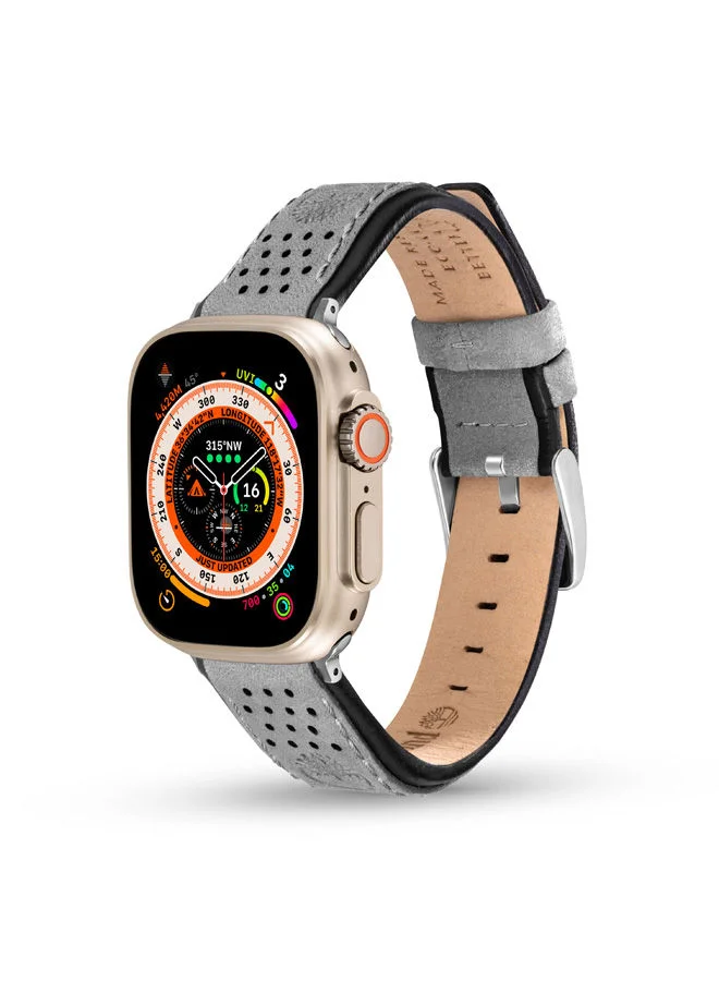 تمبرلاند حزام ساعة تيمبرلاند أتلبورو جلد رمادي للجنسين  مم