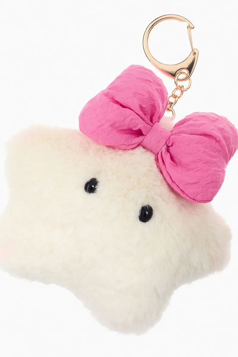 اتش اند ام حلية للحقيبة بتصميم منفوش