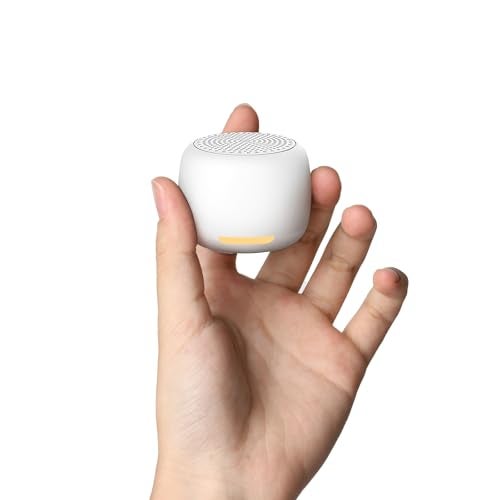 Babelio White Noise Sound Machine, Night Light, Mini and Portable, 15 Non-looping Sounds, Timer, Memory Function, for Adults Baby, Travel, White - Image 1