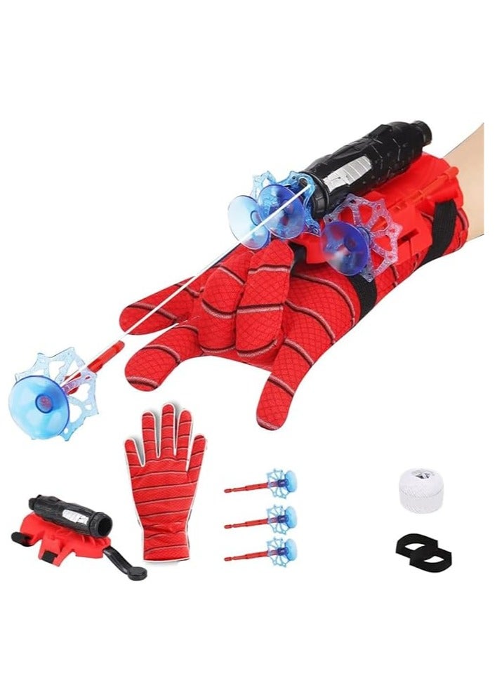 Spider Man Launcher Gloves Children's Plastic Role Playing Gloves Hero Launcher Wrist Toy Set  - Image 1