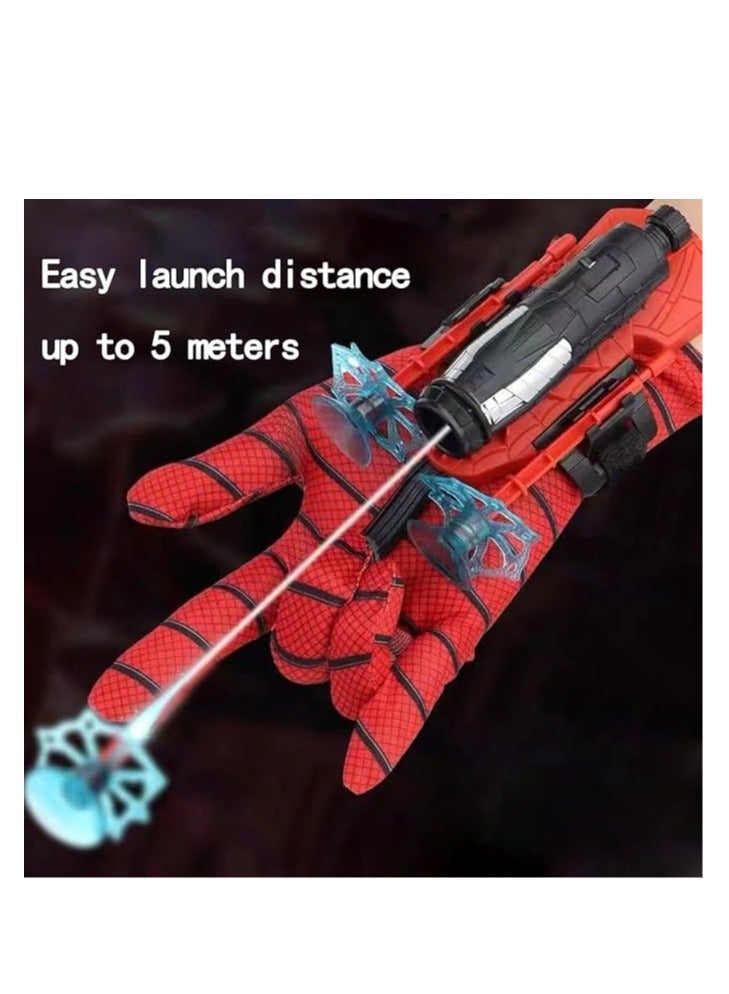 Spider Man Launcher Gloves Children's Plastic Role Playing Gloves Hero Launcher Wrist Toy Set  - Image 4