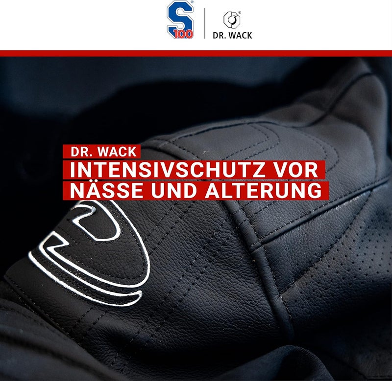 Dr. Wack S100 Leather Balm 250 ml, Colourless Leather Care for Motorcycle Clothing with Jojoba Oil & Beeswax, Suitable for All Types of Smooth Leather, High-Quality Motorcycle Care, Made in Germany - Image 2