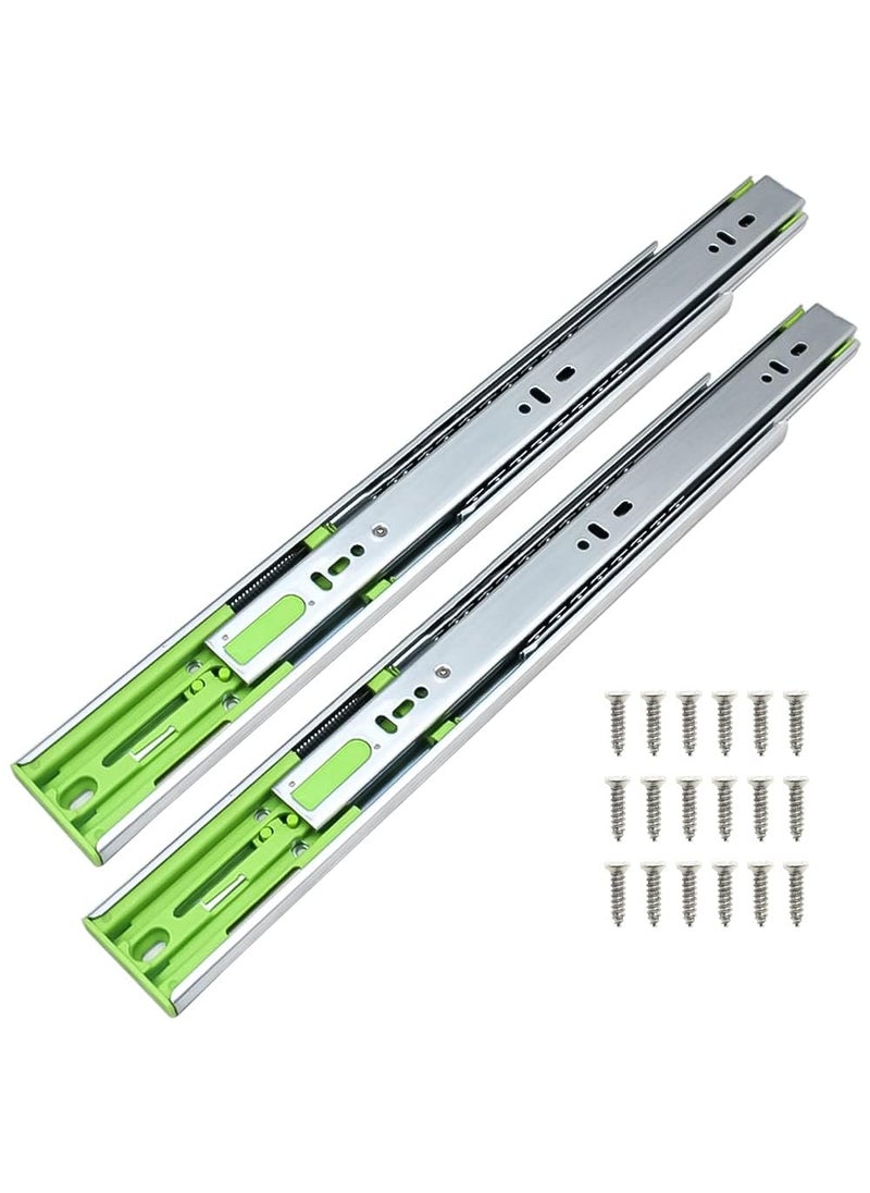 Volo Volo 14 inch Mild Steel Heavy Duty Telescopic Soft Close Slide Full Extension Ball Bearing Metal Cabinet Drawer SlidesLoad Bearing Capacity 45 kg  - Image 1
