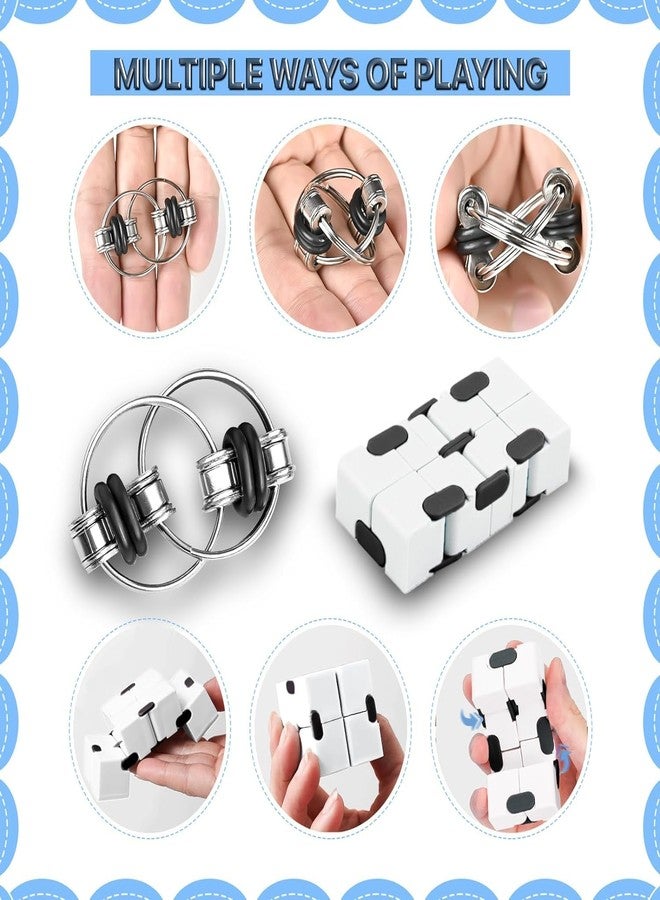 Dr.Kbder 5PC Fidget Toys Adults Set Fidgets for Classroom Must Have Autism Sensory Pack Figette Cube ADHD Special Treasure Prize Tool Stress Relief Desk Cool Gadget for Kid Easter Basket Stuffers for Teen Boys - Image 3
