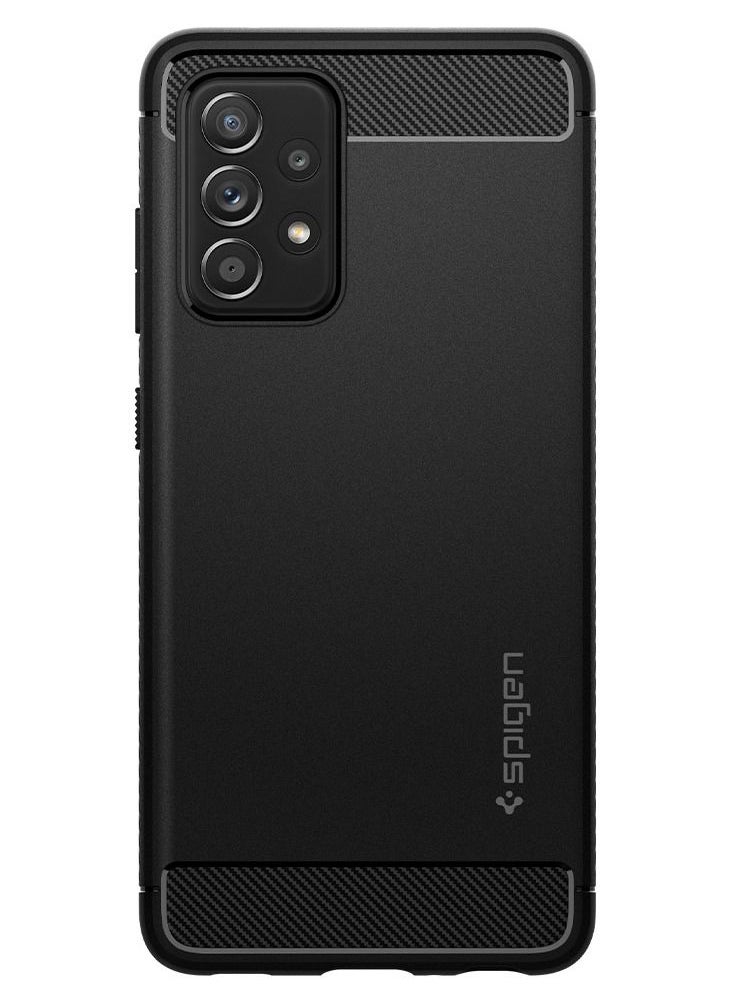 Spigen - Rugged Armor Case Cover For Samsung Galaxy A52s 5G and Galaxy A52 - Matte Black - Image 1