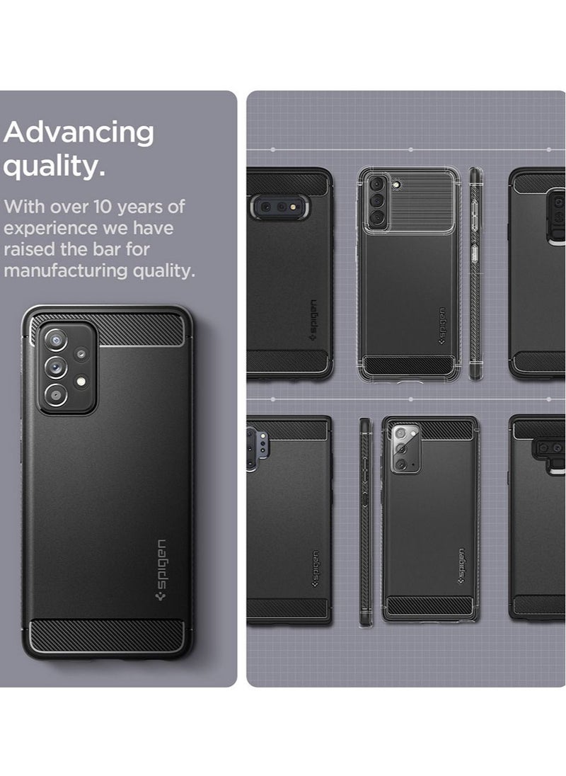 Spigen - Rugged Armor Case Cover For Samsung Galaxy A52s 5G and Galaxy A52 - Matte Black - Image 1