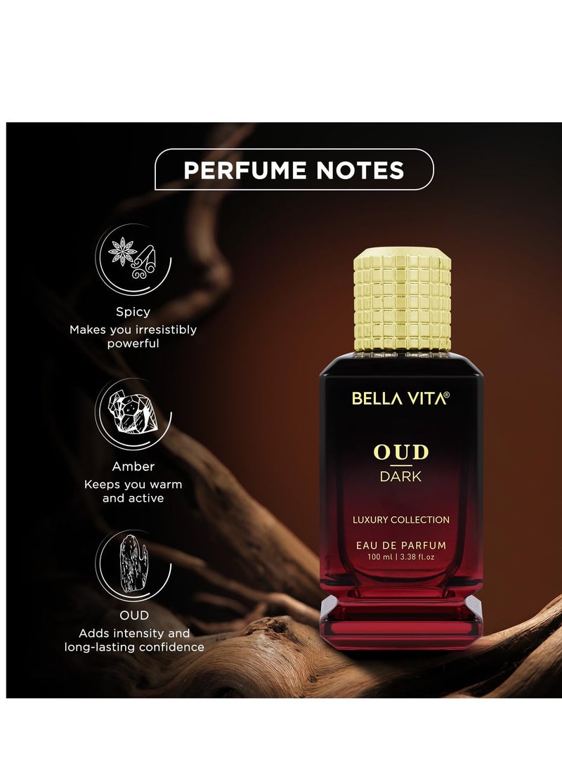 Bella Vita OUD DARK Eau De Parfum (3.48 fl. oz.) | Intense Arabian Perfume for women & men | Infused with Citrus, Grapefruit, Floral, Vetiver, Orris, Musky Oud | Fragrance Family: Spicy, Ambery, and Oud  - Image 3