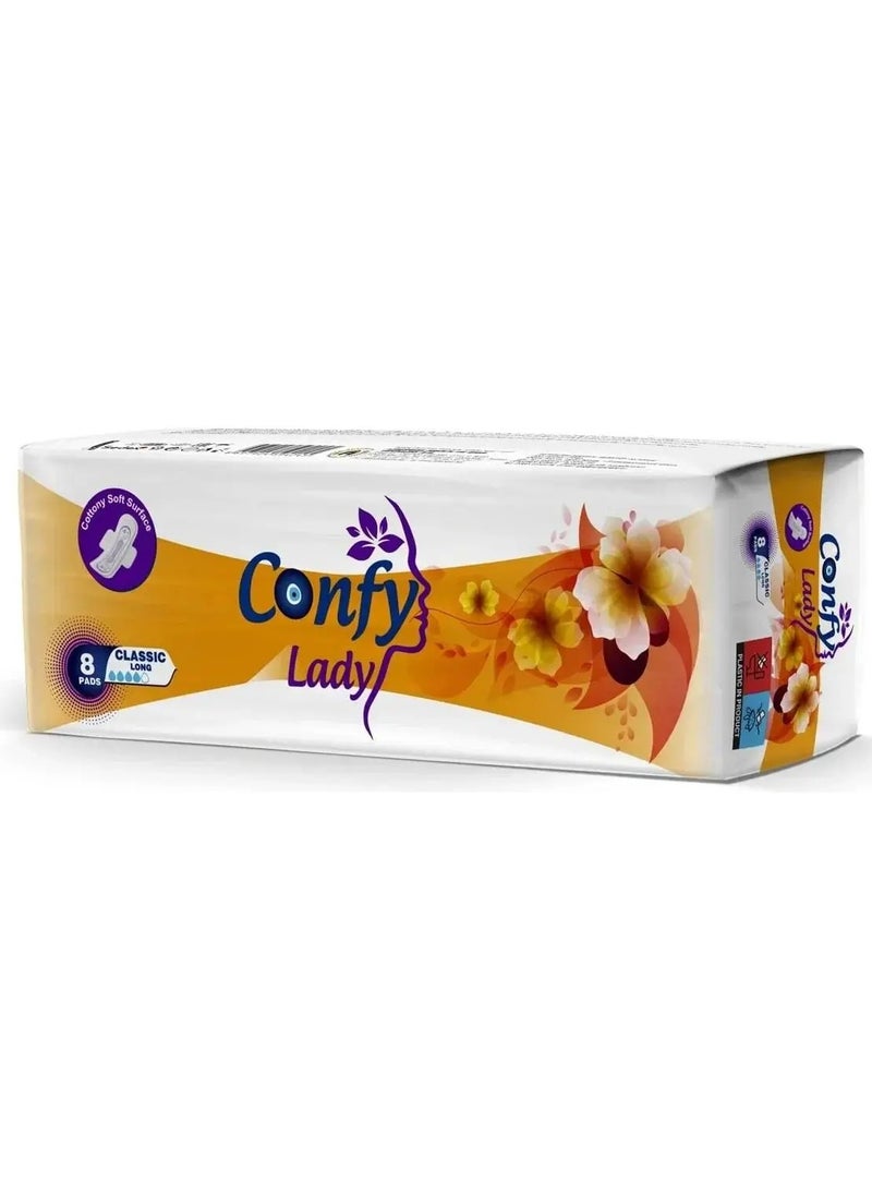 Confy Lady Classic Long 8 Pads  - Image 1