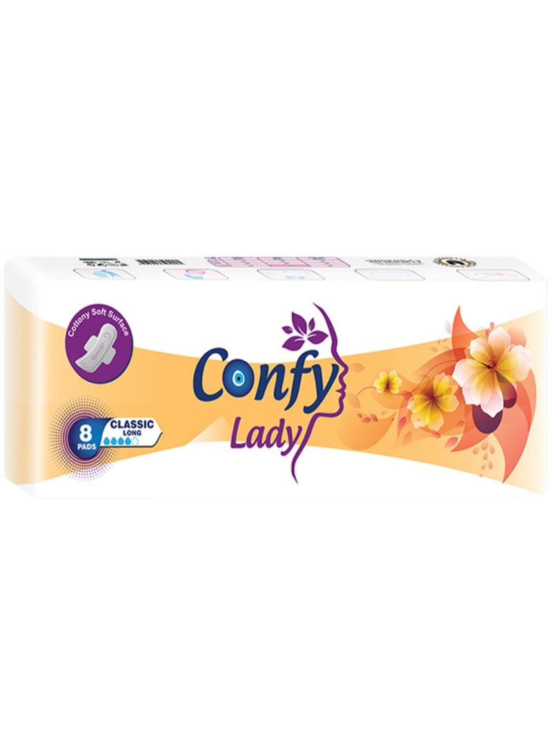Confy Lady Classic Long 8 Pads  - Image 2
