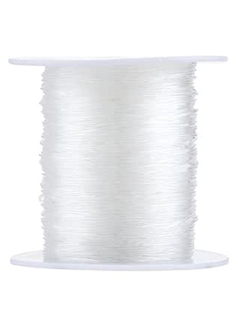 Crystal Clear Thread Fiber Stretch Elastic Cord Jewelry Beading 1Roll/100m 0.7mm